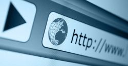 Blue-tinted browser window